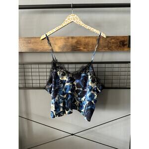 Open Edit Floral Lace Cropped Cami | Size 1X